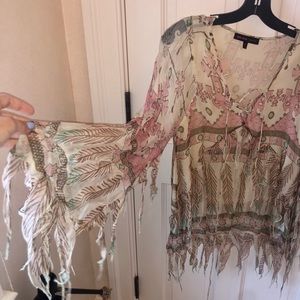 LIMITED EDITION Kate Moss x Topshop fringe top